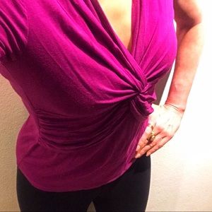 Discontinued Trina Turk Chloe tee violet/size P